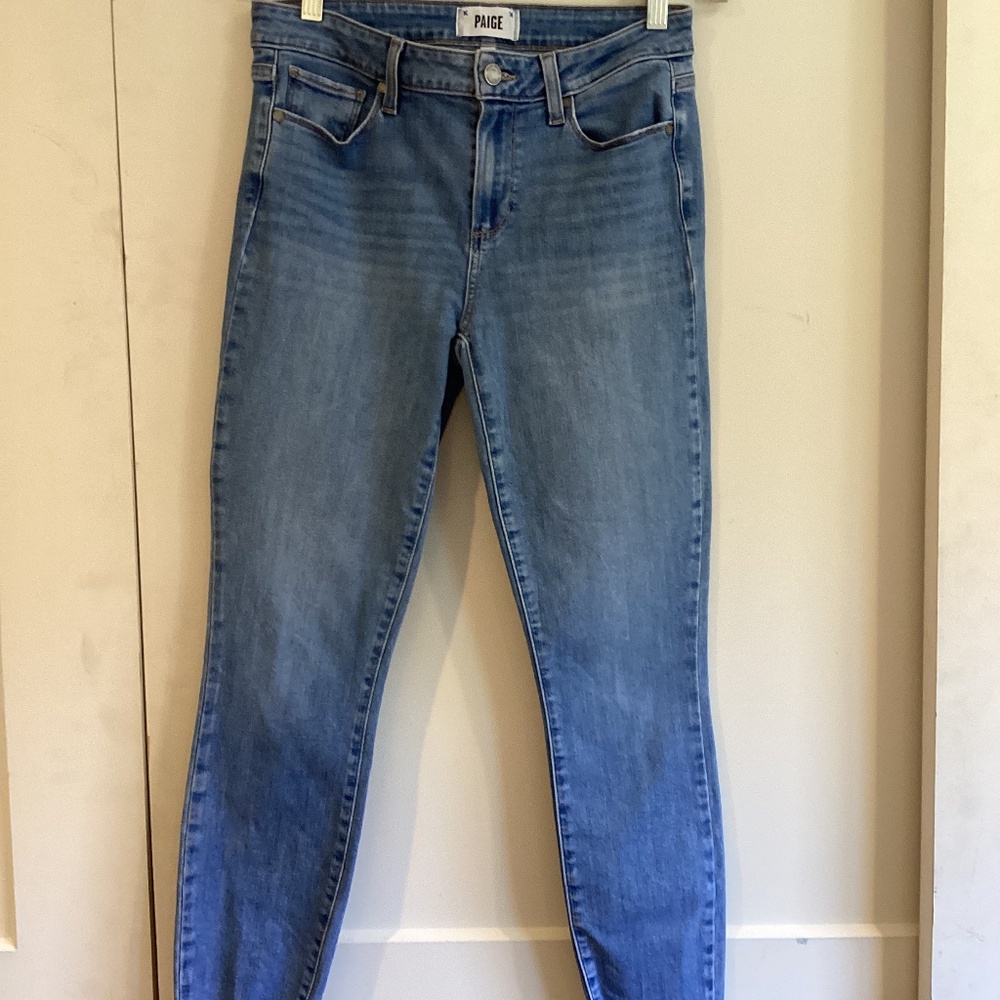 Paige straight leg skinny jeans